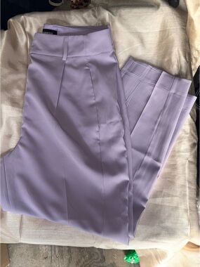 Express Lavender High-Rise Tailored Trousers